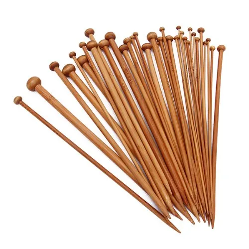 Yarn Bowl Rosewood and Pointed Knitting Needle