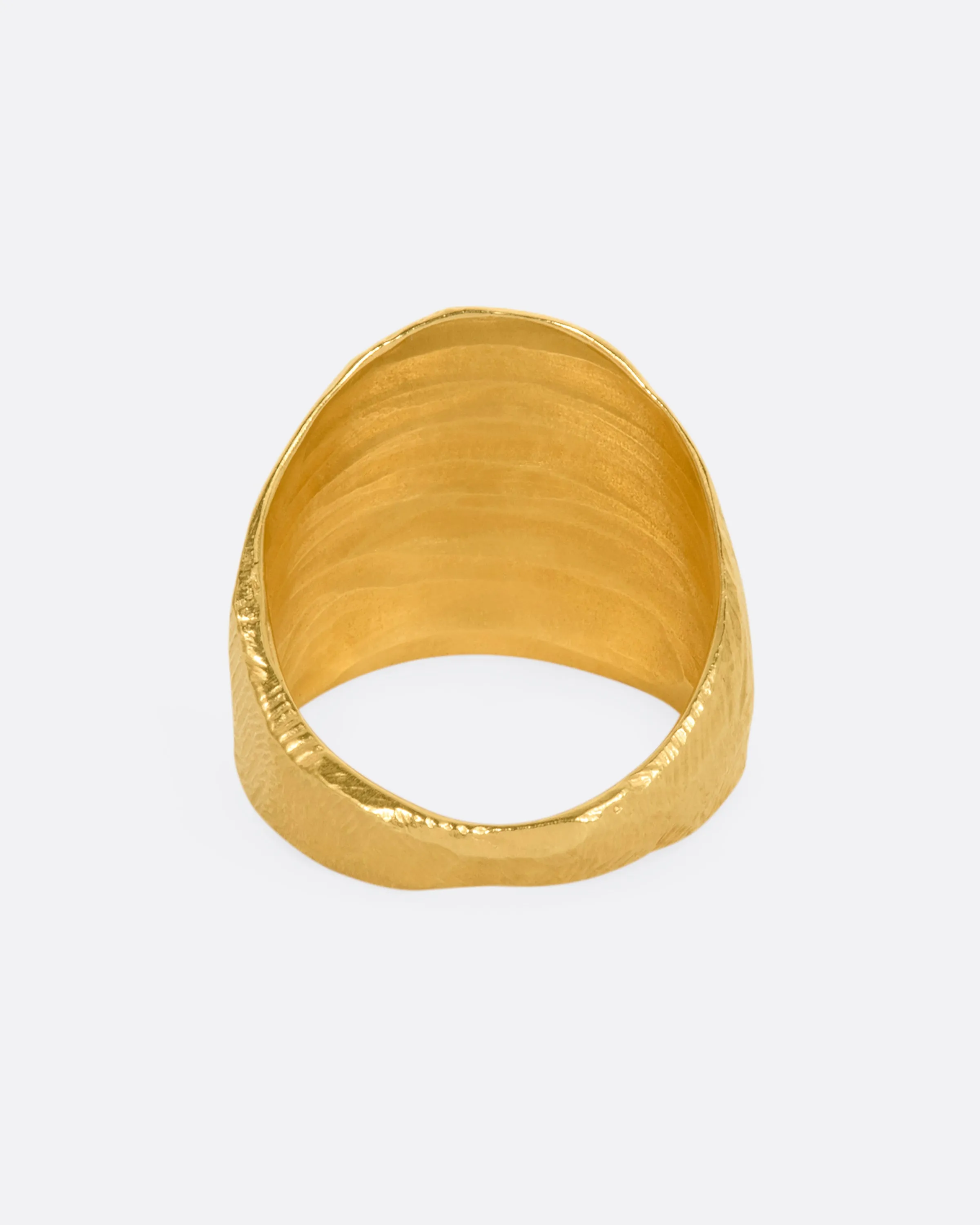 Yellow Gold Angled Flat Band